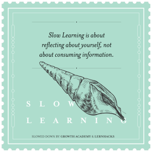 SLOW LEARNING